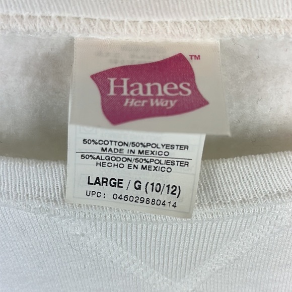 Hanes Her Way Girls Vintage Sweatshirt Merry Christmoose Reindeer Size L (10-12) - Picture 3 of 5